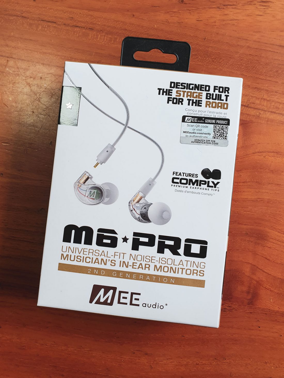 MEE audio M6 PRO In Ear Monitor Headphones for Musicians, 2nd Gen Model  With Upgraded Sound, Memory Wire Earhooks & Replaceable Cables, Noise