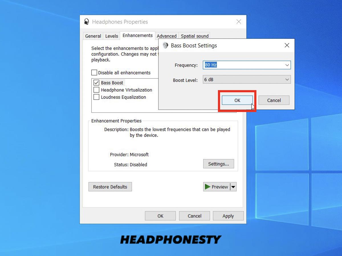 increase bass on asus realtek audio manager