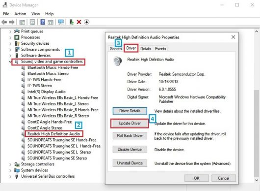 increase bass on asus realtek audio manager