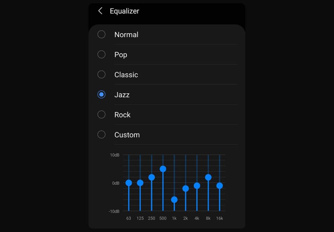 best equalizer settings for bass samsung music