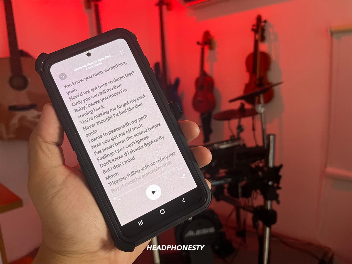 spotify lyrics app android