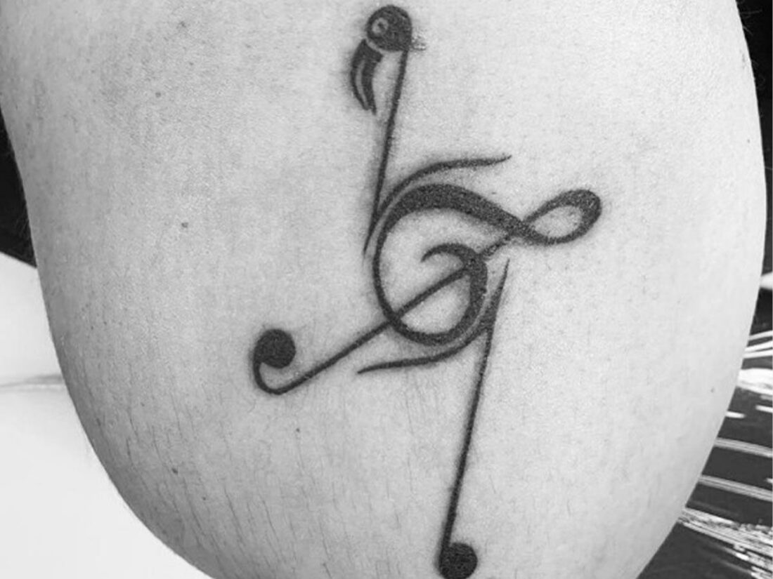 Music notes tattoo - YouTube
