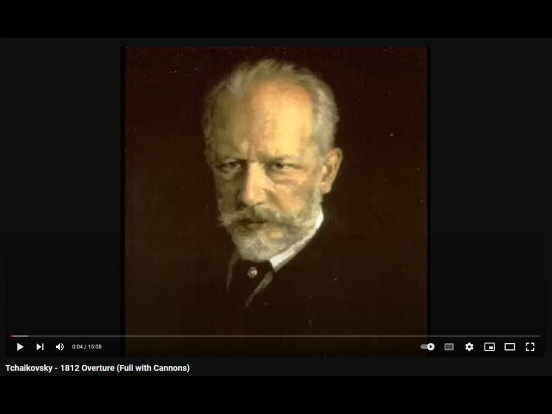 1812 Overture - Pyotr Ilyich Tchaikovsky (Various recordings) [From: Youtube]