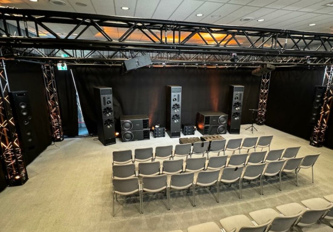 The setup on the Dolby Atmos presentation on High End Munich 2024 with PMC speakers. (From: PMC)