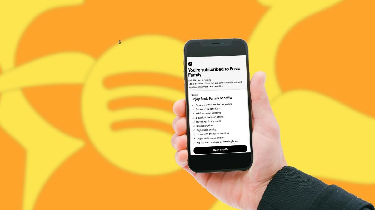 Spotify's Basic plan is available for Individual, Family, and Duo subscribers.