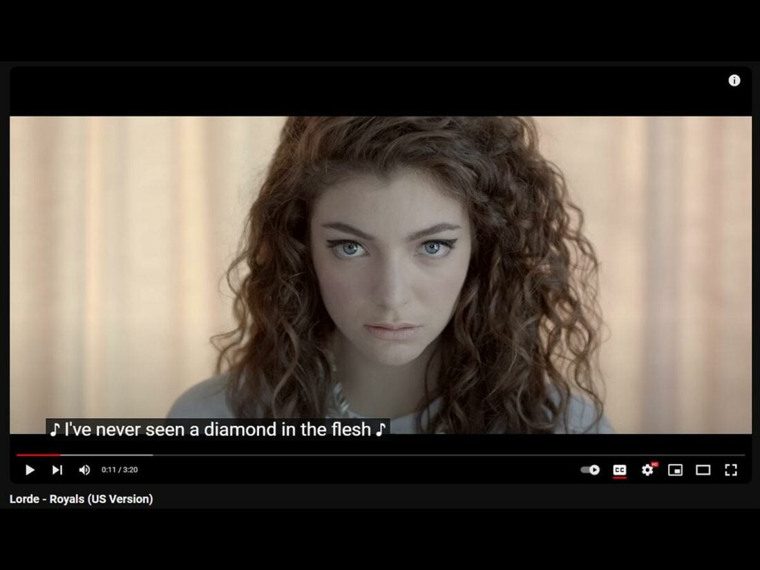 Royals - Lorde (Pure Heroine) [From: Youtube]