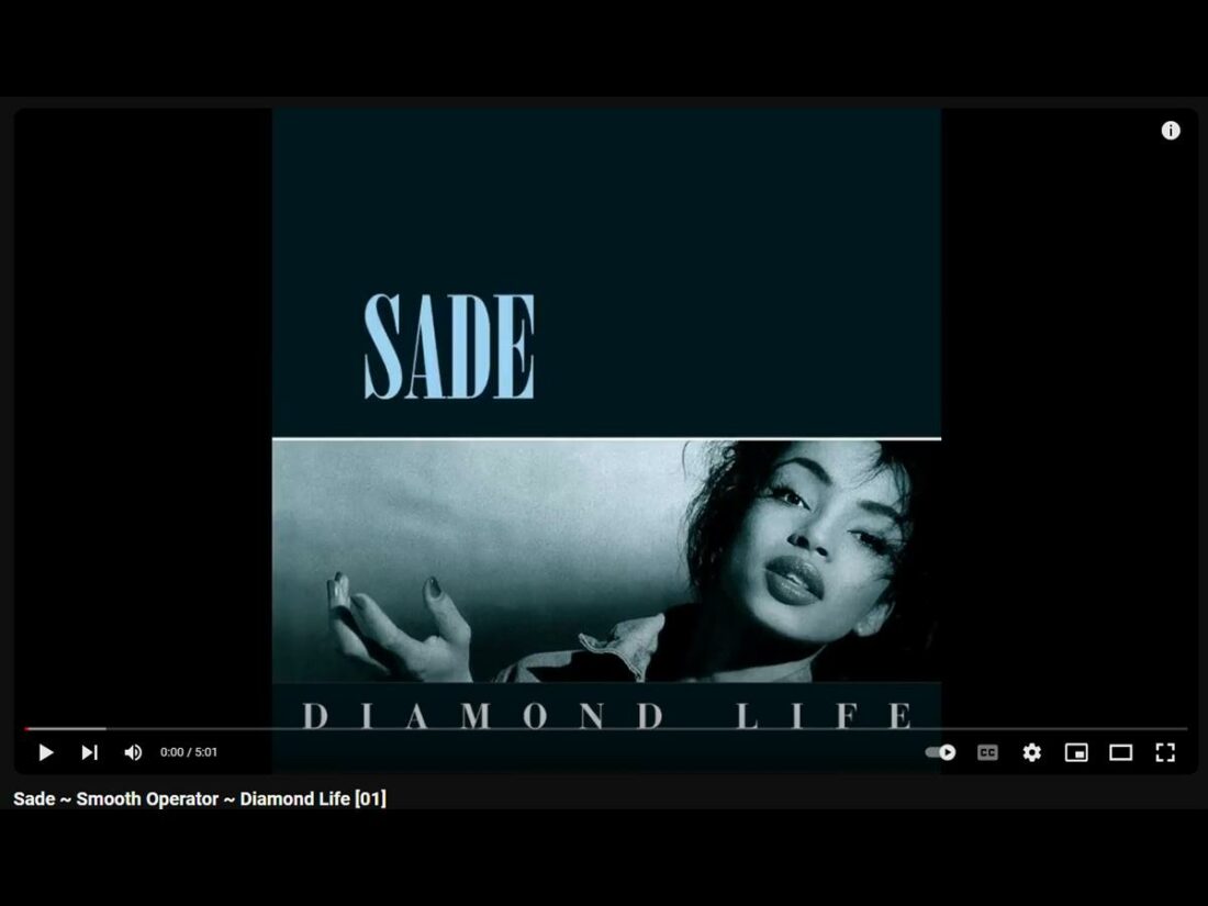 Smooth Operator - Sade (Diamond Life) [From: Youtube]