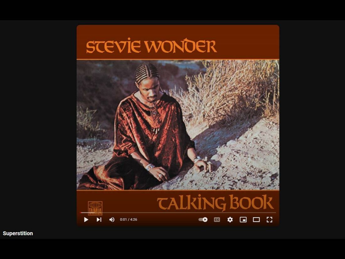 Superstition - Stevie Wonder (Talking Book) [From: Youtube]