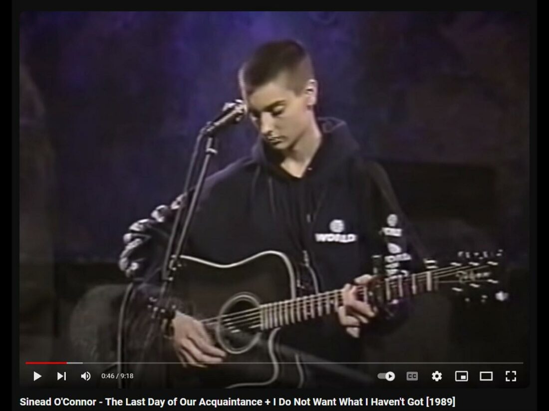 The Last Day of Our Acquaintance - Sinéad O'Connor (I Do Not Want What I Haven't Got) [From: Youtube]